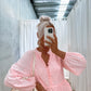 Pearla Dress - Pink/White Check