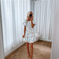 Aimee Dress - Baby Blue Print
