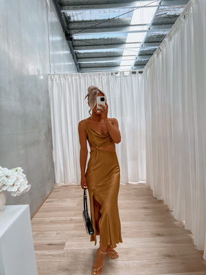 Ezra Dress - Golden Tan
