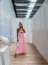 Tameeka Dress - Pink/White