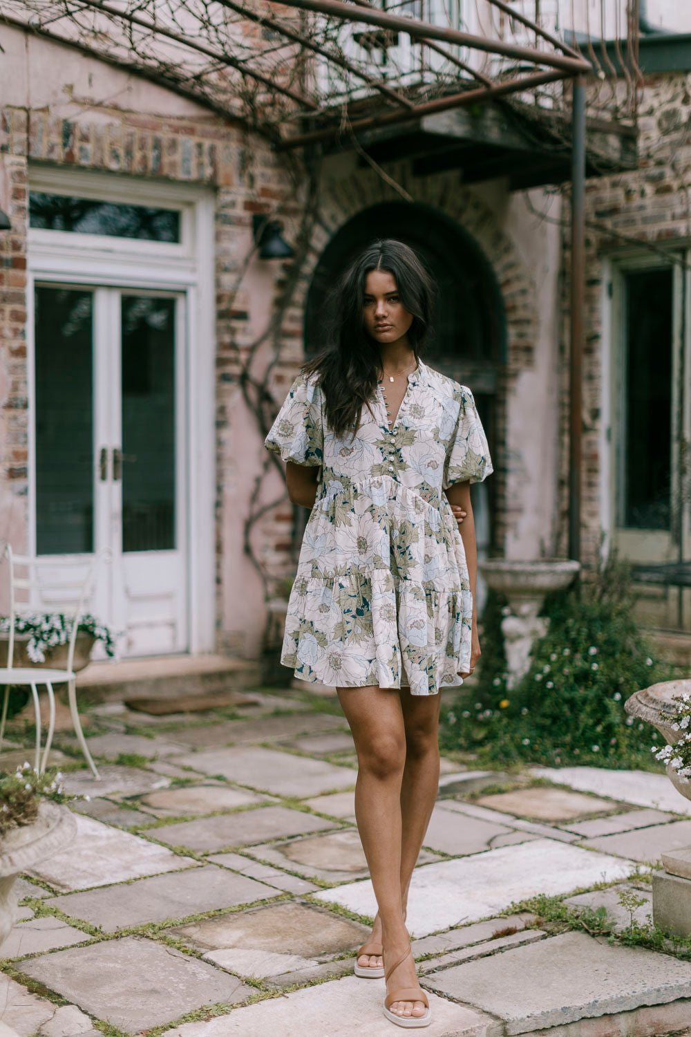 Veneto Dress - Vintage Floral – Mirror Mirror Boutique