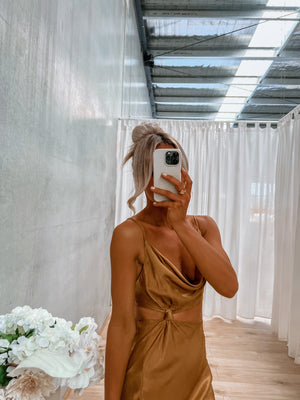 Ezra Dress - Golden Tan