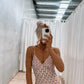 Arizona Dress - Nude Fan Print