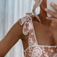 Gianna Dress - Latte/Pink Paisley